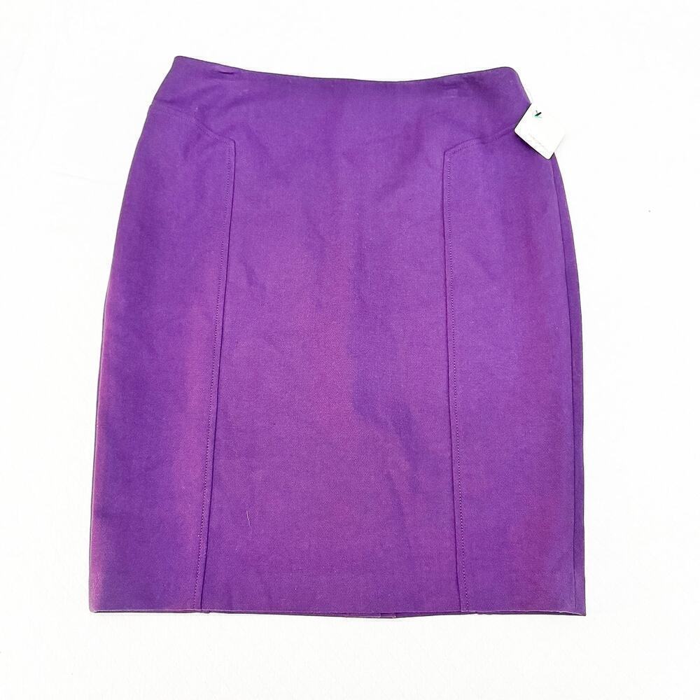 Halogen Berry Cordial Purple Pencil Straight Skirt Size 10 NWT